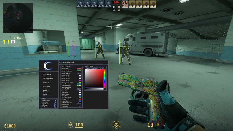 CS2 Hack with a Skin Changer feature