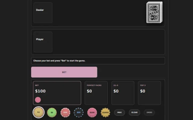 Blackjack Game (HTML)